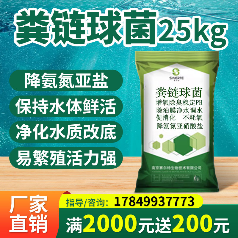 水产养殖粪链球菌乳酸菌肠道菌种净化水质饲料添加剂50亿粪链球菌