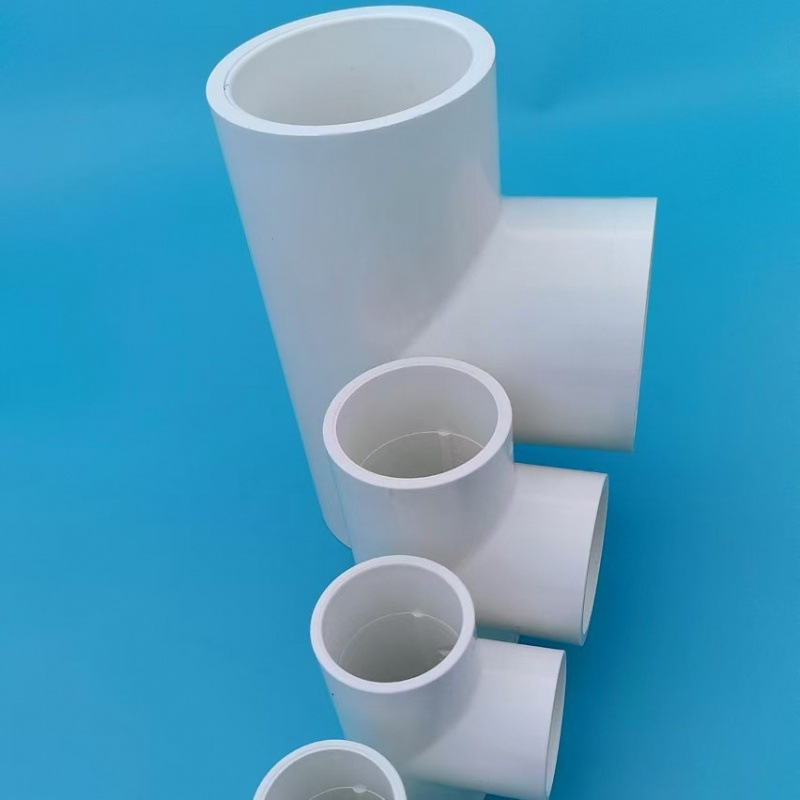 【源头厂家】UPVC材质 英标认证 给水系统三通接头耐腐蚀高压适用