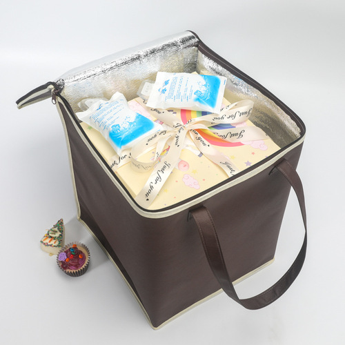 O& Hot Pot BBQ Takeaway Cake Insulated Bag, Customizable Hand-Held Seafood Refrigerated Packing Bag, Food Preservation Special Thick Aluminum Foil