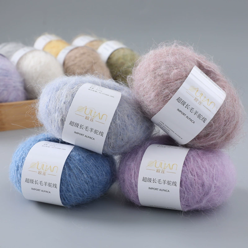 Пряжа Peruvian alpaca (OULIAN), средняя толщина, моток 25 г, 28 цветов