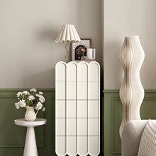 法式奶油风斗柜客厅沙发边柜卧室床尾收纳储物柜多功能简约抽屉式