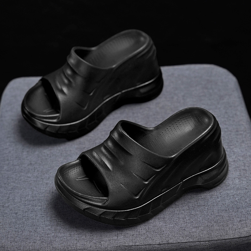 10CM Thick Bottom Slippers Women's Outer Wear Summer 2025 New Elevated Anti-odor Not Tired Foot Fashionable High Heel Non-slip Sandals 10CM Thick Bottom Slippers Women's Outer Wear Summer 2025 New Elevated Anti-odor Not Tired Foot Fashionable High Heel Non-slip Sandals
