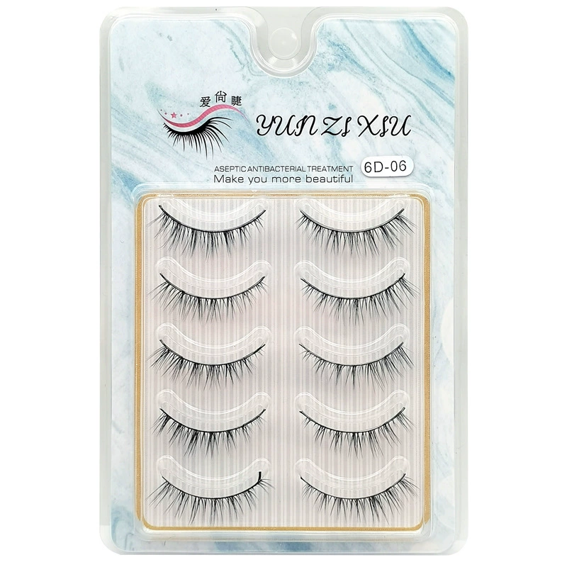 Long nude lengthening soft Japanese fresh false eyelashes for eyelashes