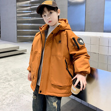 男童冬装棉衣2025新款加绒外套加厚棉袄冬季中大儿童男孩派克棉服