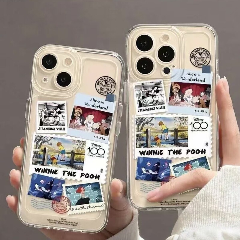 Cartoon Stamps Are Suitable for Iphone17Promax Phone Cases, Apple 16Plus Creative 15 Transparent 14/13/12 Cartoon Stamps Are Suitable for Iphone17Promax Phone Cases, Apple 16Plus Creative 15 Transparent 14/13/12
