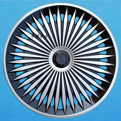 covers iron steel rim plastic, Hub cover - 14inch-phantom-model-silver-black