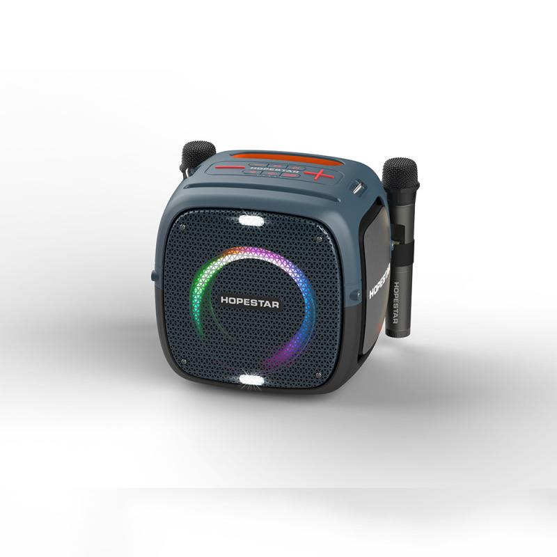HOPESTAR PartyOne アウトドアポータブルBluetoothスピーカー デュアルマイク 80W重低音 スタンド付き|undefined
