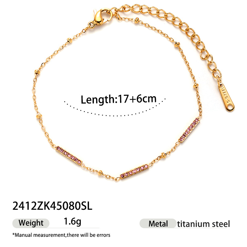 Tena 18k chapado en oro, alta retención de color, pulsera de acero de titanio, accesorios de mano de concha de piedra natural de alta calidad para mujer