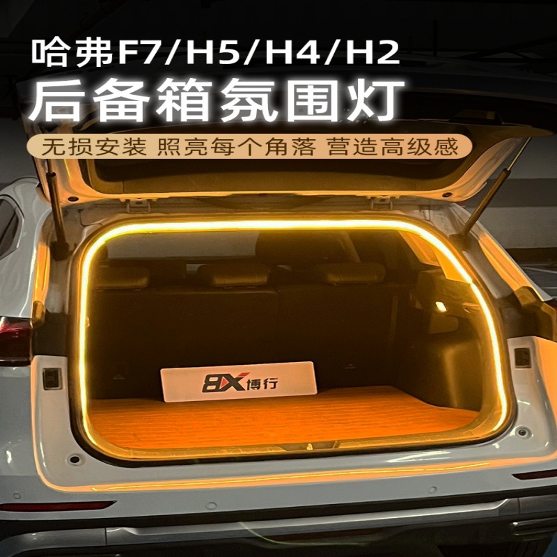 HAVER H5 | H4 트렁크 램프 내부 수정 분위기 램프 H2 | F7 테일 박스 조명 램프 LED 환영 램프를 위해 적당한