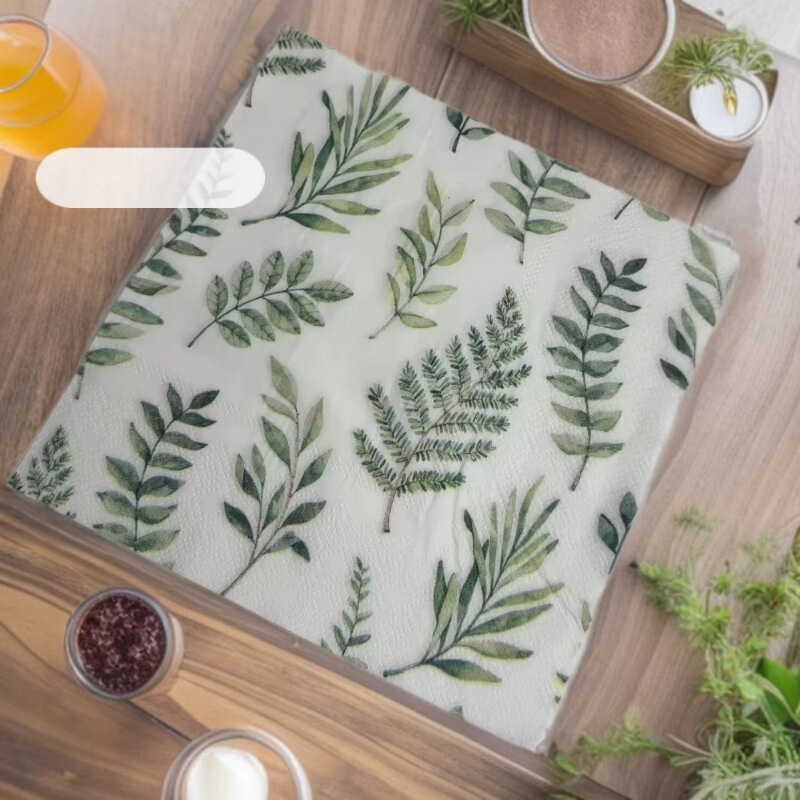 Custom-Made by the Manufacturer, Nordic-Style Floral and Colorful Napkins, 33X33Cm, 2-Layer or 3-Layer Paper Napkins