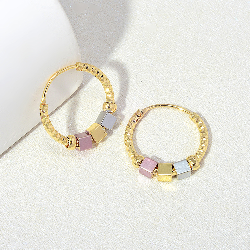Brass Plating Solid Color Earrings display picture 2