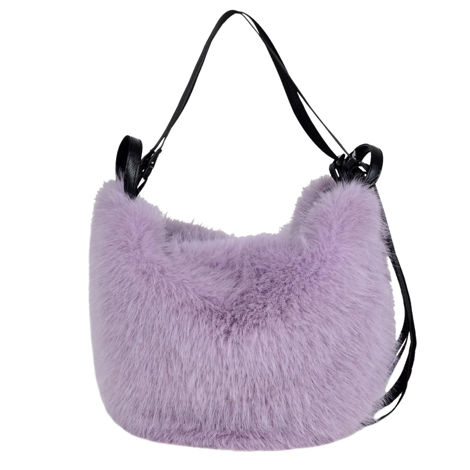 Comercio exterior nuevo bolso de peluche de hombro único bolso de moda nicho bolso de mujer bolso de peluche de moda europea y americana bolso al por mayor image 6