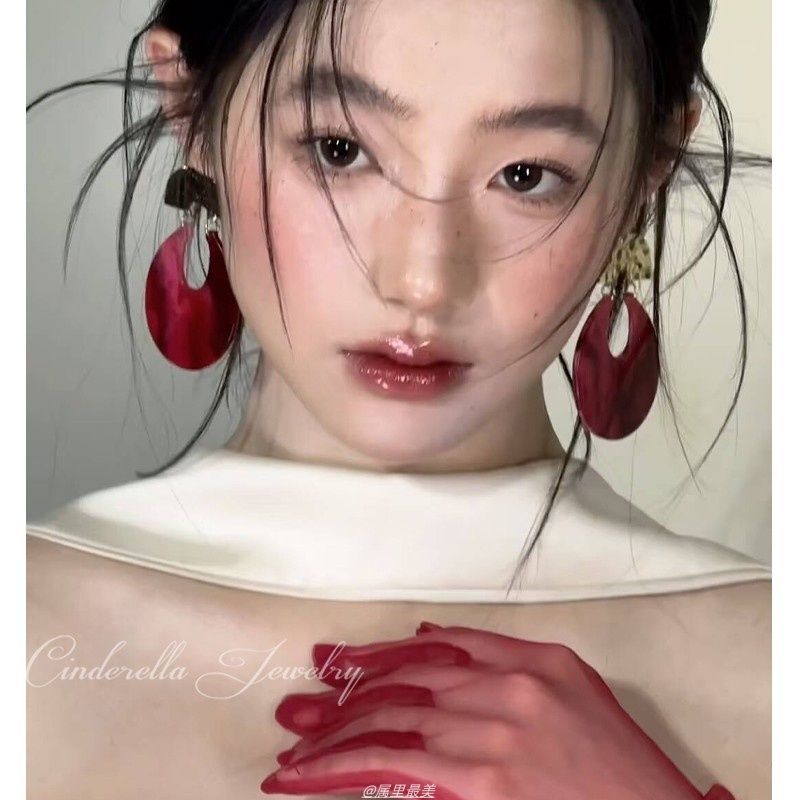 个性夸张U形耳环欧美复古小众耳针气质高级感新娘结婚礼服耳饰女|undefined