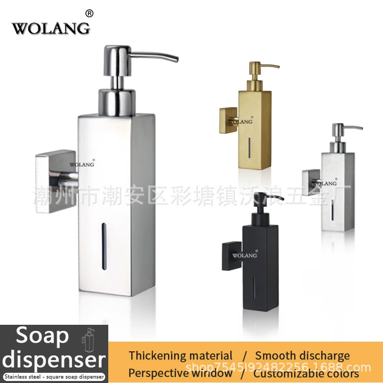 Wall soap stainless steel, hand sanitizer, shower gel