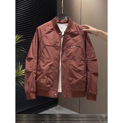 男士棒球服夹克春秋款时尚百搭休闲工装外套男装潮流帅气上衣男潮