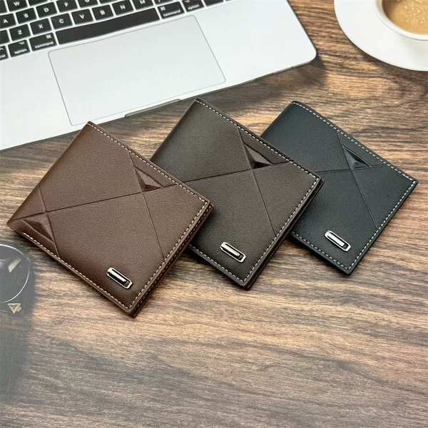 Foreign Trade Low Price Explosive Wallet Men's Ultra-thin 20% Discount Large Capacity Cross-border Amazon Hot Selling Men's Wallet in stock