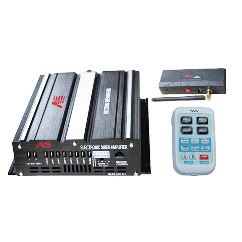 Car-mounted wireless alarm speaker, 600W dual-channel amplifier, loudspeaker, high-frequency siren, and amplifier – A10G