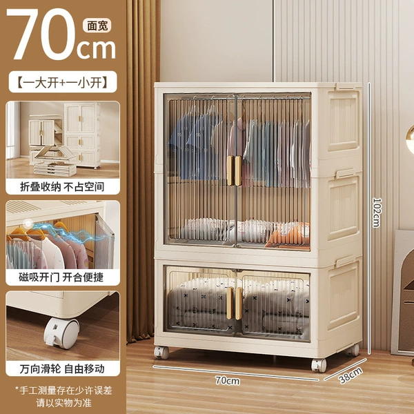 Transparent black (once door hanging clothes + one storage)