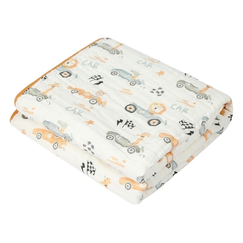 Baby Pure Cotton Bath Towel Six-Layer Gauze Baby Bath Towel Newborn Washable Cotton Gauze Blanket Swaddle Combed Gauze