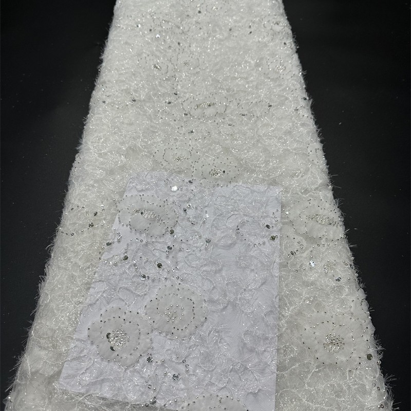 Flores rasgón bordado telas bordadas bandejas bordadas vestidos de boda vestidos de cena telas comercio exterior transfronterizo