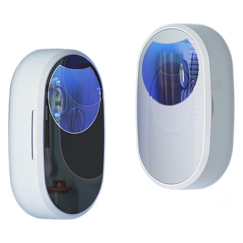 箸滅菌器キッチン家庭用小型スマート UV 充電式滅菌収納ボックス壁掛け高速チューブ|undefined