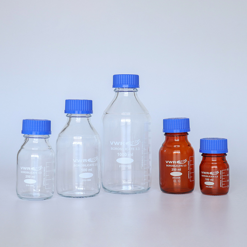 进口VWR蓝盖试剂瓶透明棕色多规格