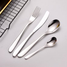 新月系列 304不锈钢餐具高档亮光刀叉勺酒店西餐餐具牛排刀甜品勺