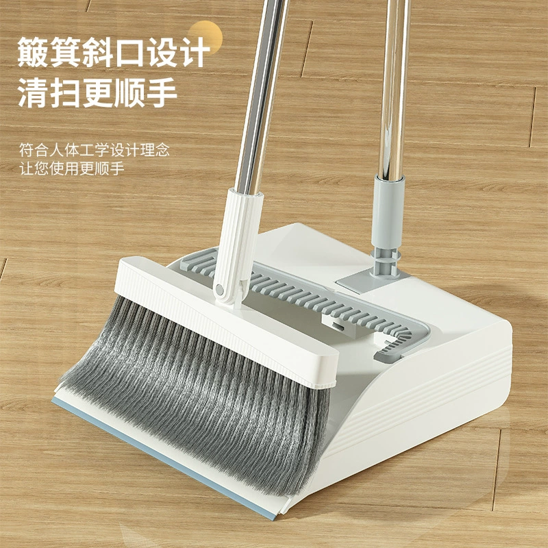 Broom, handle, hygienic set, foldable dustpan, mop