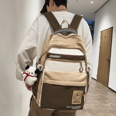 書包女韓版高中學生初中生撞色雙肩包男高級感大容量旅行背包潮