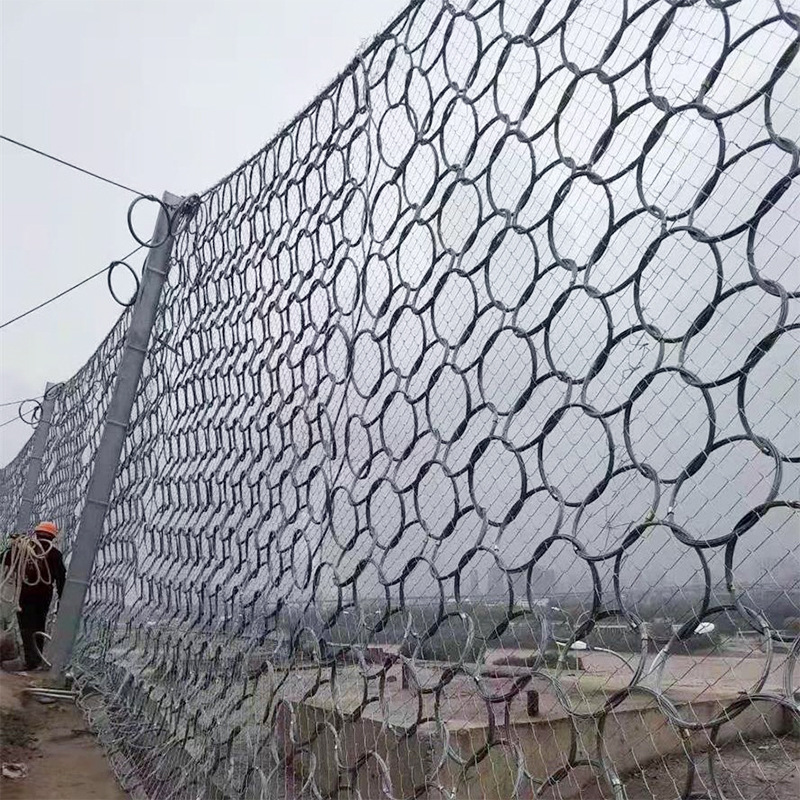 边坡柔性防护网 源头生产基地韧性强高效拦截落石 支持来图做冀鸿