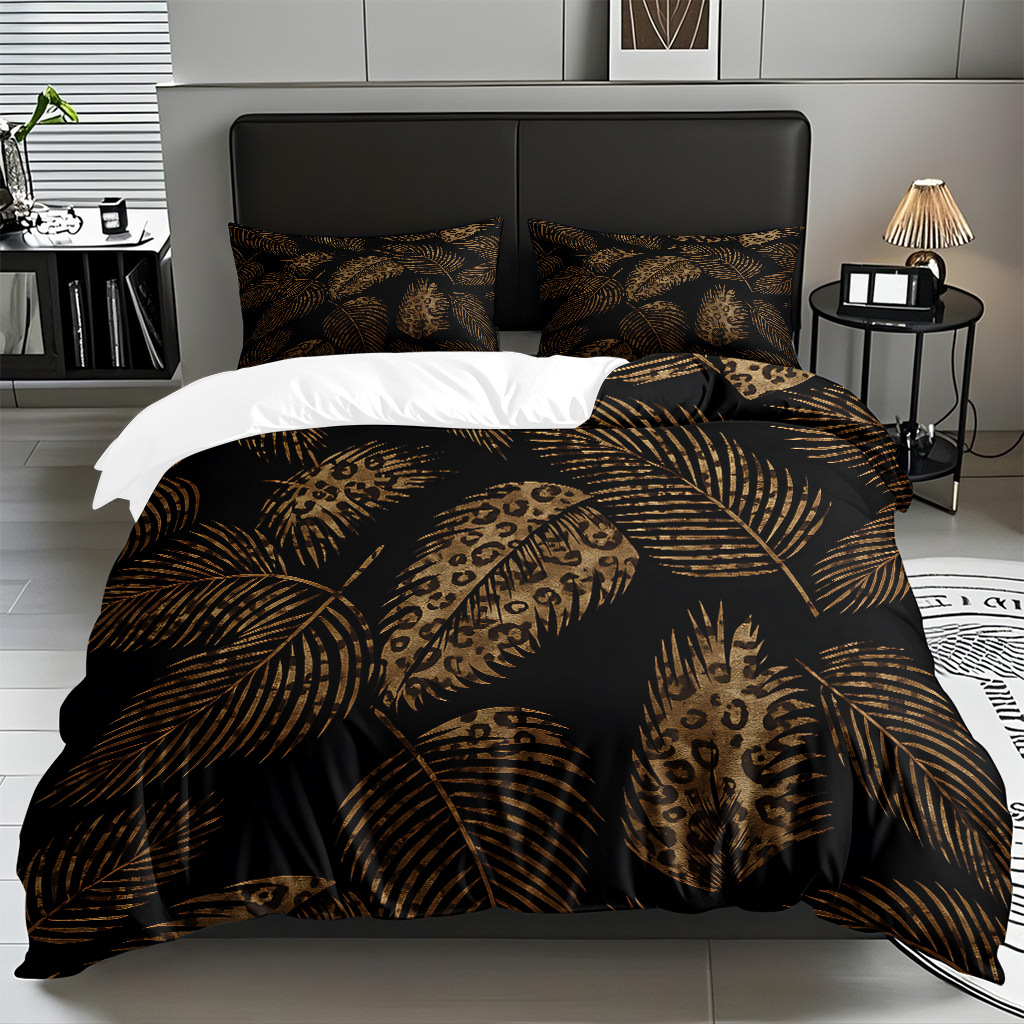 Modo JIT Temu hogar transfronterizo serie de edredón estriado conjunto de ropa de cama para dibujar fábrica de procesamiento