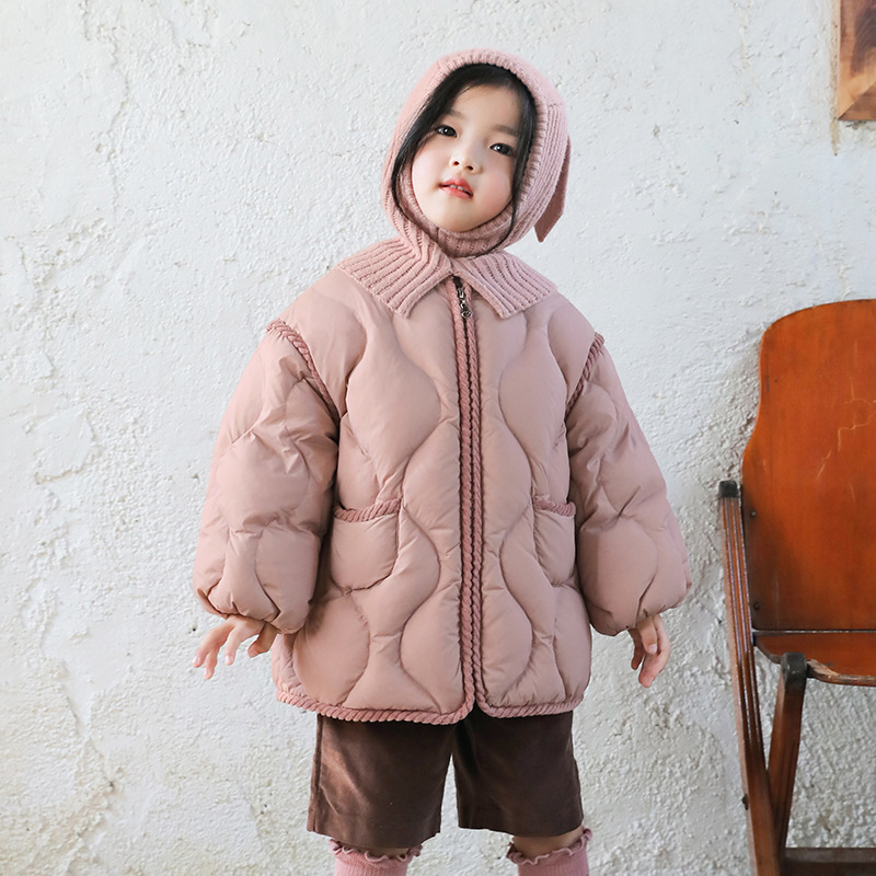 Baby down jacket long 2024 winter new children's down jacket girls children's clothing [send hat] 23224