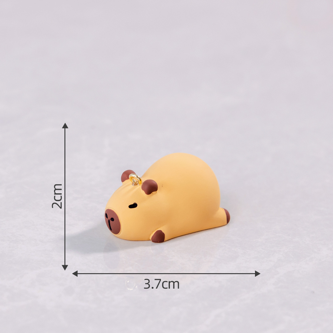 Micro paisaje creativo lindos Dolphin capibara muñeca caja ciega accesorios decoraciones accesorios de escritorio para automóviles