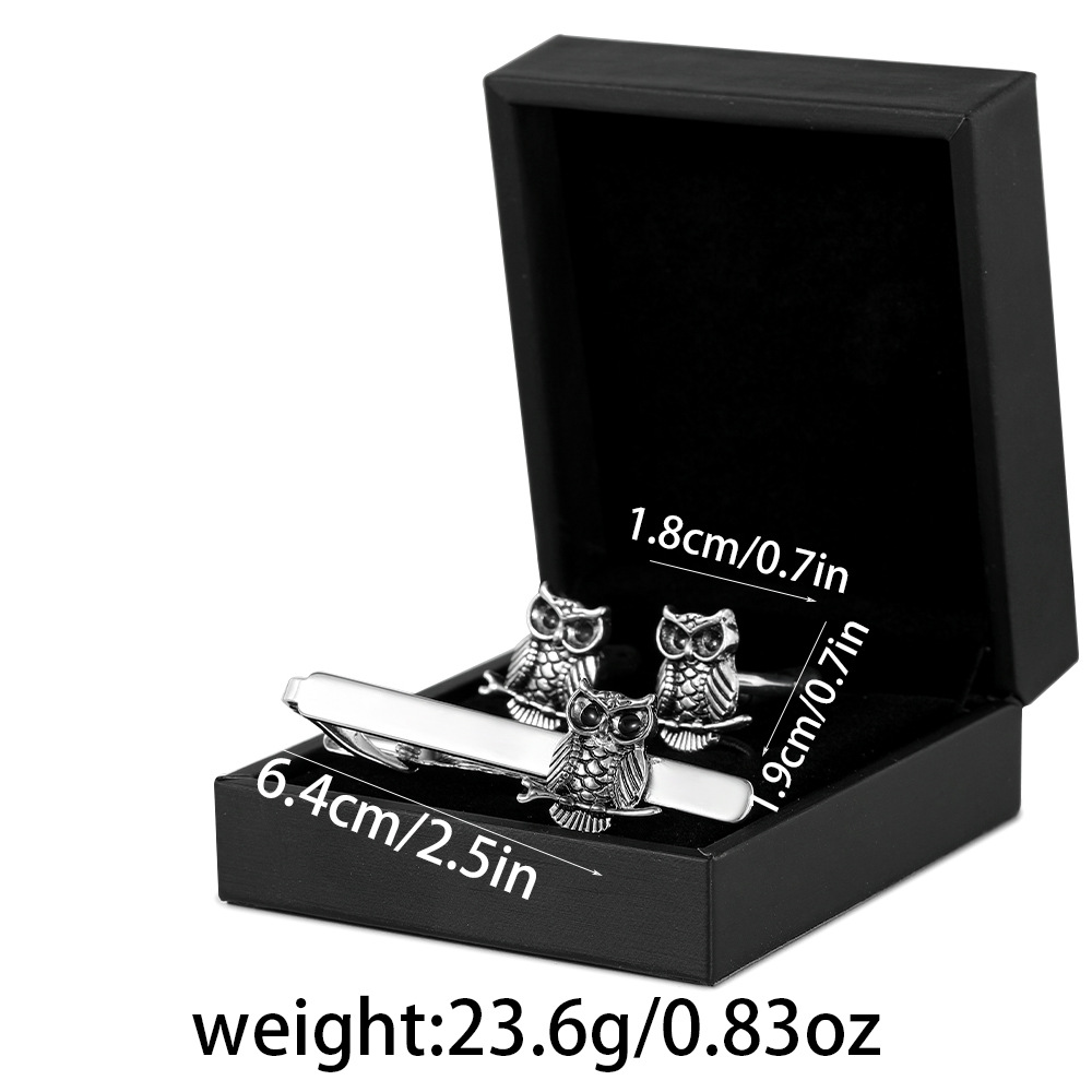 new astronaut space tie clip men's trendy casual tie clip cufflinks set clothing accessories_voghion.com