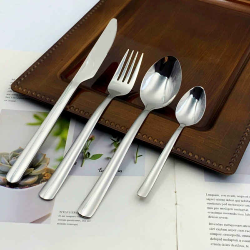 High-end set stainless steel, tableware, gift box, 4 piece set