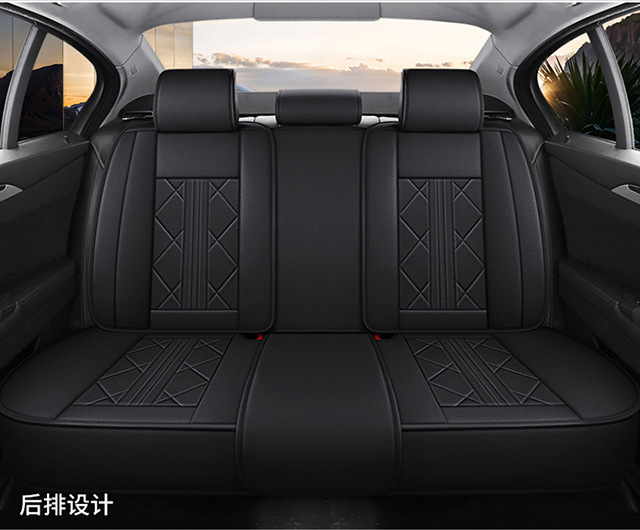 Cross-Border Car Seat Covers for Five Seats, Universal Full Surround, All-Season Cushion Covers, Linen Breathable Seat Covers, Seat Cushions