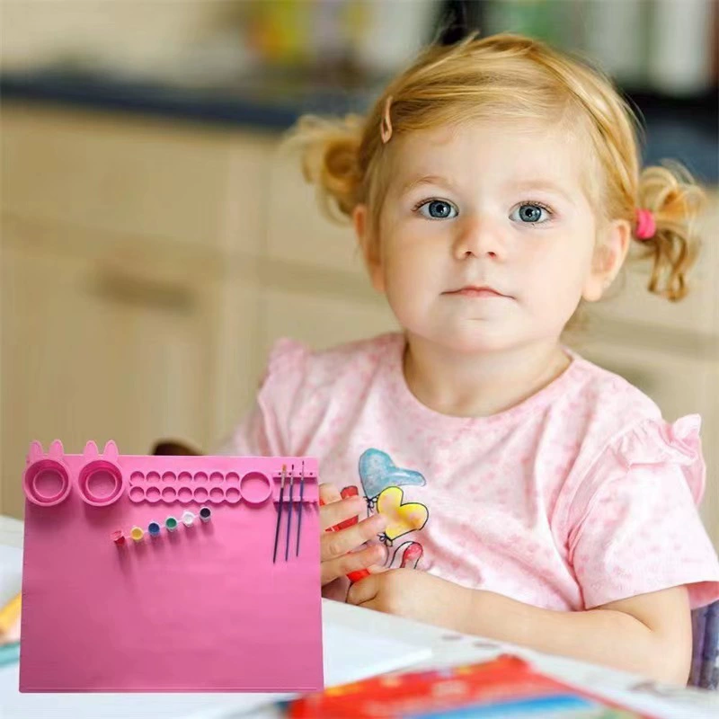 Детский силиконовый коврик для рисования палитра красок DIY Коврик для граффити моющийся силиконовый коврик для рисования маслом Художественная доска для рисования