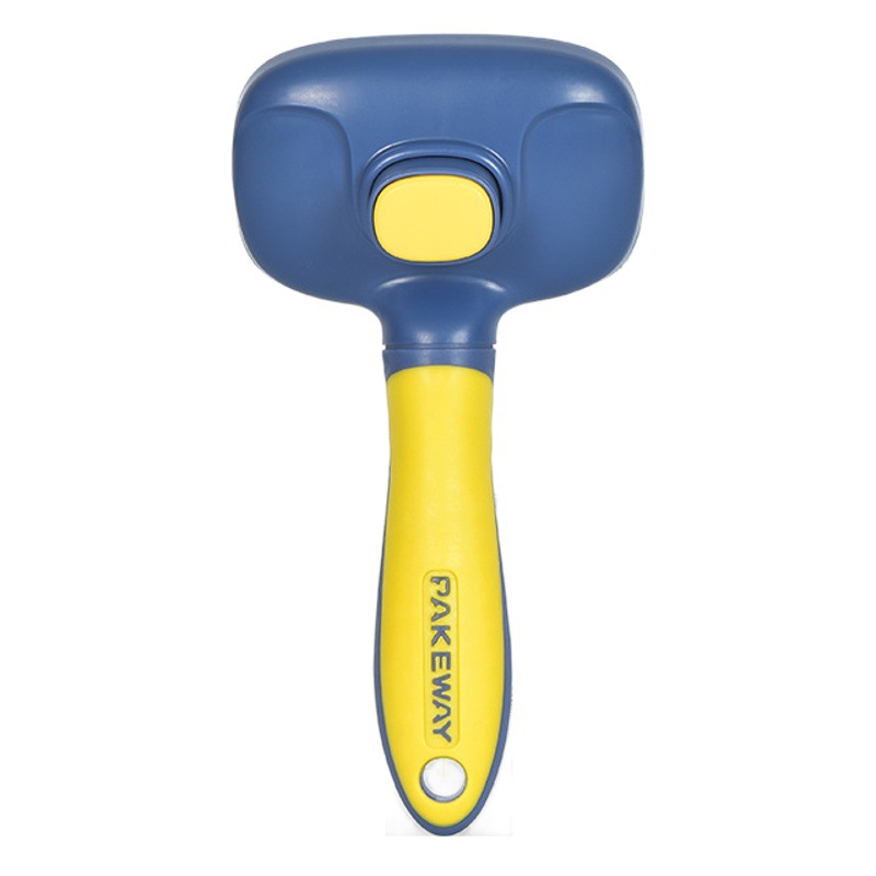 Paiwei T10 autolimpiante aguja peine mascota gato peine nudo peine masaje peine cepillo de pelo de un solo clic de depilación lavable
