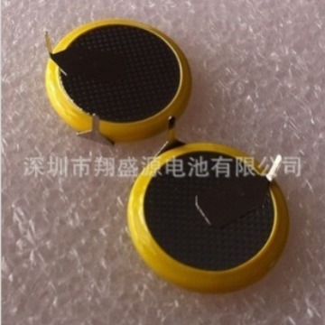 翔盛源供应CR1620 3V纽扣焊脚电池卧式90° 卧式靠边插脚