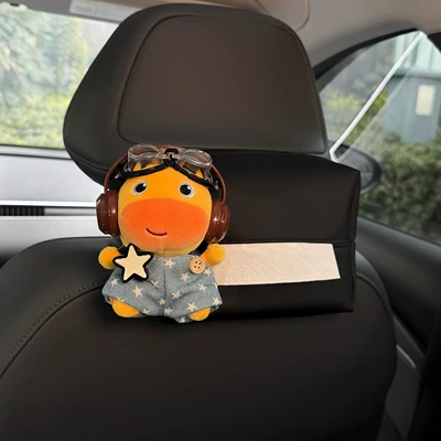 car, front and rear row decoration, Car tissue box/set - authenticoveralls-lulu-black-tissue-bag
