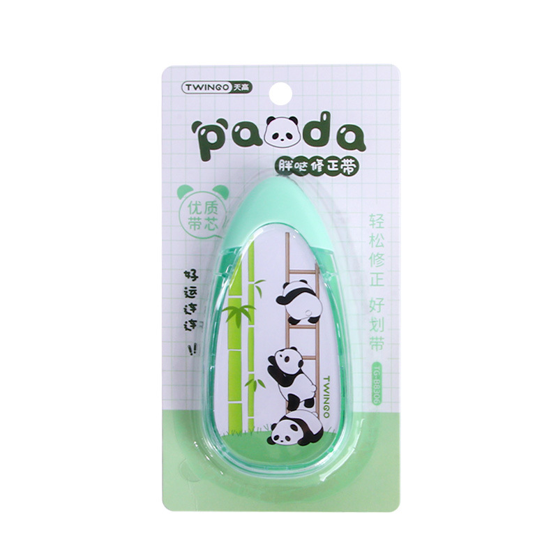 Nueva cinta de corrección de panda de gran capacidad cinturón de corrección de 15m para estudiantes con cinturón de corrección de alto valor papelería de Yiwu al por mayor