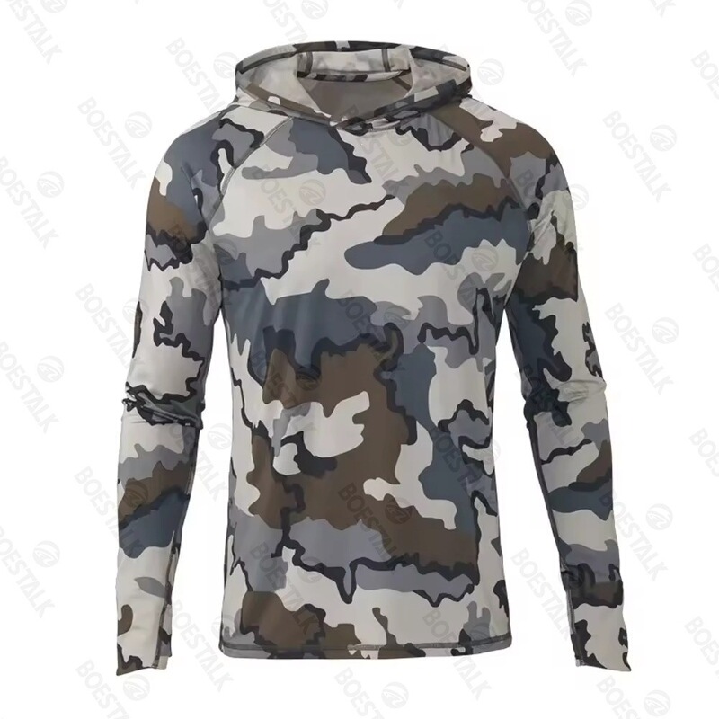 2024 Men's Hoodie Camouflage Fishing Shirt Camping Hiking Clothing Sun Protection Breathable Fishing Wear Shirt 2024 Men's Hoodie Camouflage Fishing Shirt Camping Hiking Clothing Sun Protection Breathable Fishing Wear Shirt