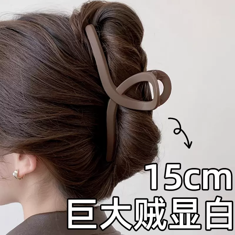 大发量抓夹女2025新款高级感超大号发夹后脑勺鲨鱼夹盘发夹子头饰
