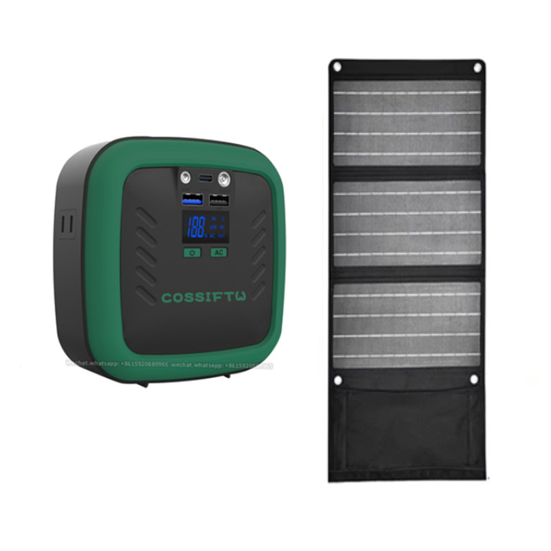 80W Mini LiFePO4 Battery Portable Solar Power Station