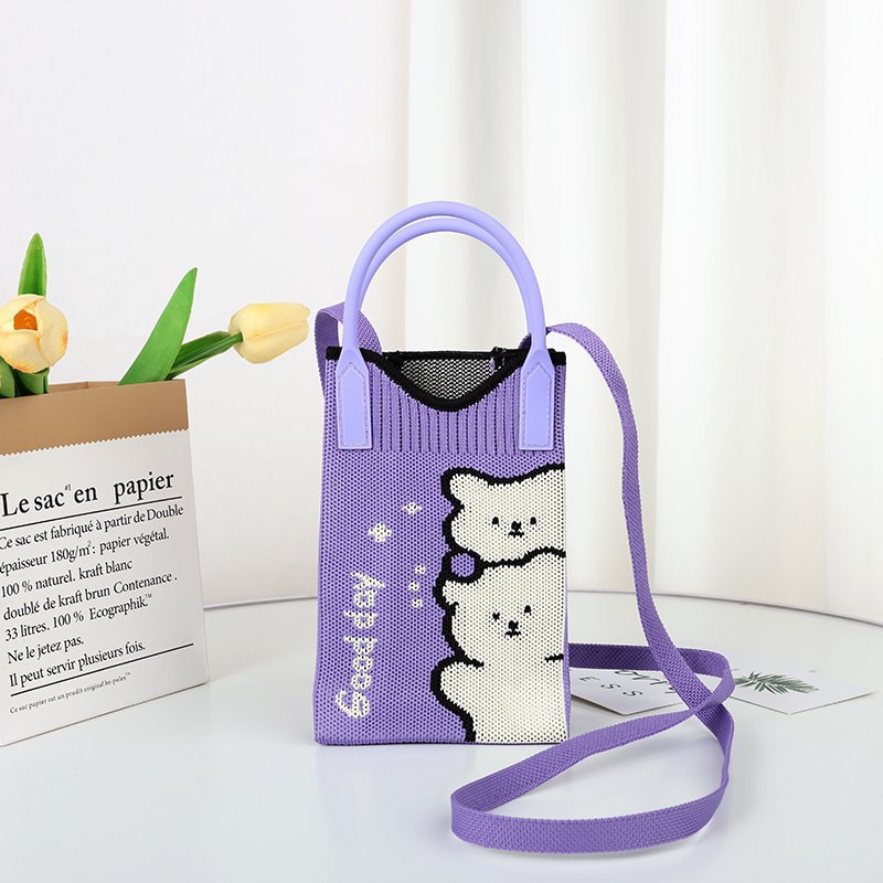 Morado. Dos cabezas de oso