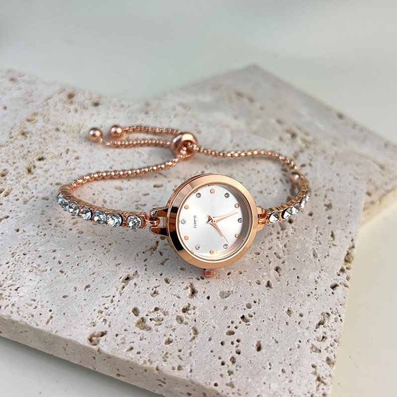 Women's Quartz Watch Colorful Diamonds Bracelet Style Elegant_voghion.com