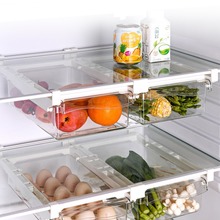 冰箱收纳盒悬挂抽屉式鸡蛋保鲜盒蔬菜水果冷冻储物盒整理