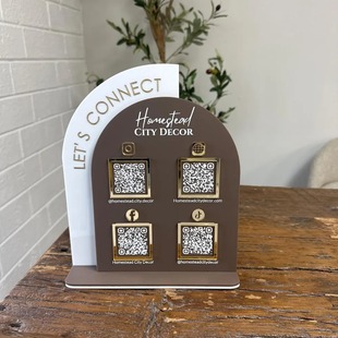 Qr Code Payment Sign and Qr Code Props Set for Scan to Pay Acrylic Business Sign