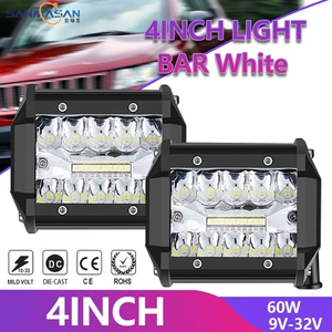 Factory direct supply new car led work lamp three-mesh 60w20 lamp motorcycle lighting maintenance off-road spotlights