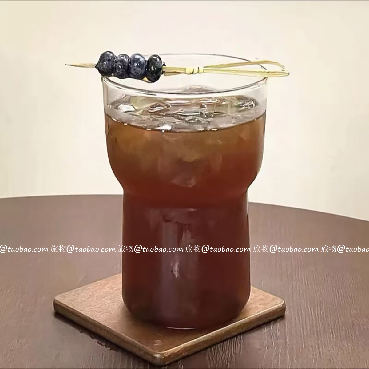 Ins simple taza de vidrio coreana logotipo de letras resistente al calor taza de café fría taza de desayuno de vidrio taza de jugo de bebida